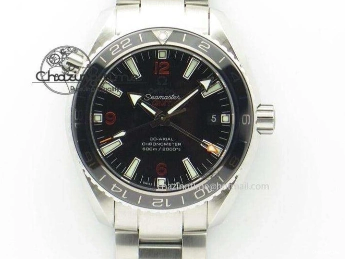 0204 Durable Planet Ocean Professional Ceramic Bezel 45.5mm 1:1 VSF Best Edition Orange Markers on SS Bracelet A8500 Super Clone 8052